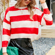 Womens Cropped Striped Sweater - My Store