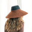 RIRI DUO Jute Straw Hat, in Burnt Sienna & Black - My Store