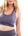 Arleta Seamless Sports Bra - Grey - My Store