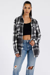 Boyfriend Oversized Soft Flannel Shacket - My Store