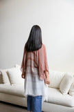 Stripe Woven Dip Dyed Kimono - My Store