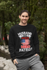 Husband, Dad, Protector, Hero, Patriot Crewneck Sweatshirt - My Store