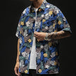 Mens Loose Fit Summer Hawaiian Shirt - My Store