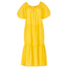 ROSEMARY Dotted Cotton Dress, in Sunflower Yellow - My Store