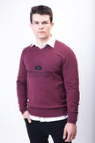 Wakerlook MENS COTTON BLEND Burgundy SWEATER - My Store