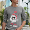 Mens Ho Ho Ho Santa Beer Crewneck Sweatshirt - My Store