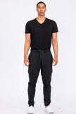 Cotton Blend Cargo Joggers - My Store