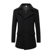 Mens Mid Length Wool Blend Coat - My Store