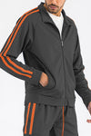 Two Stripe Zip Up Track Jacket - My Store