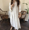 Women's Shirt Dress Lapel Long Sleeve Loose Single Breasted Dresses - My Store