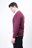 Wakerlook MENS COTTON BLEND Burgundy SWEATER - My Store