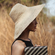 RIRI Jute Handwoven Straw Hat In Natural Beige - My Store