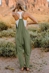 Double TakeV-Neck Sleeveless Jumpsuit with Pocket - My Store