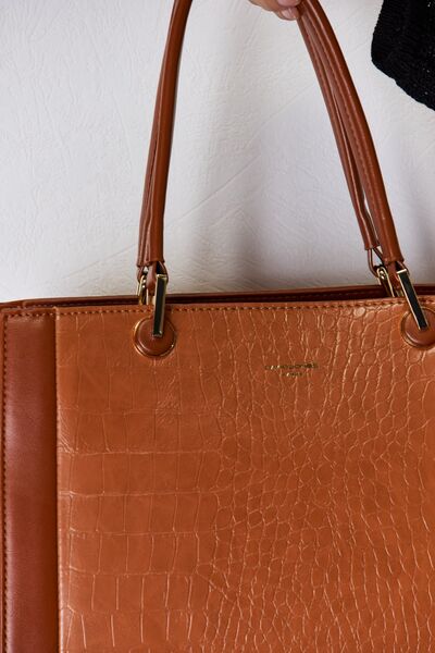 David Jones Texture PU Leather Handbag - My Store