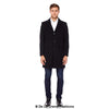 De La Creme MAN - Men's Single Breasted Wool Mix Overcoat - My Store