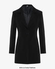 De La Creme Womens Collared Formal Longline Blazer - My Store