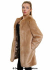 De La Creme Womens Faux Fur Classic Coat - My Store