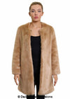 De La Creme Womens Faux Fur Classic Coat - My Store