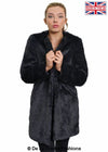 De La Creme Womens Faux Fur Classic Coat - My Store