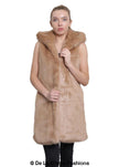 Faux Fur Hooded Gilet - My Store