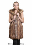 Faux Fur Hooded Gilet - My Store