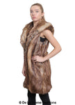 Faux Fur Hooded Gilet - My Store