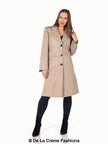 De La Creme - Women's Mohair Blend Longline Winter Coat - My Store