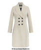 De La Creme - Womens Slim Fit Double Breasted Roll Collared Coat - My Store