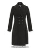 De La Creme - Womens Slim Fit Double Breasted Roll Collared Coat - My Store