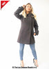 Womens Wool Feel Double Breasted Hooded Coat - My Store