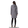 De La Creme - Women's Wool Blend Hooded Zip Coat - My Store