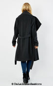 De La Creme Womens Wool Blend Large Lapel Duster Coat - My Store