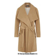 De La Creme Womens Wool Blend Large Lapel Duster Coat - My Store