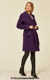 De La Creme Womens Wool Blend Large Lapel Duster Coat - My Store