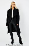 De La Creme Womens Wool Blend Large Lapel Duster Coat - My Store