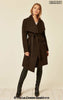 De La Creme Womens Wool Blend Large Lapel Duster Coat - My Store