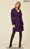 De La Creme Womens Wool Blend Large Lapel Duster Coat - My Store