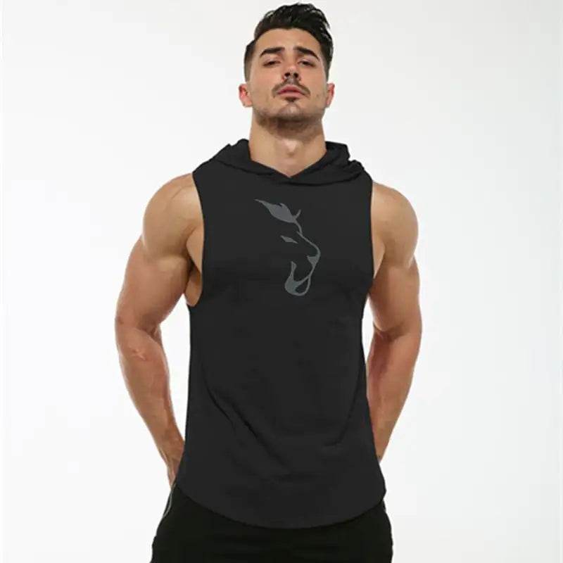 Hooded Sleeveless Men's Vest - My Store