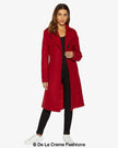 Dina Lapel Collar Duster Coat With Belt - My Store