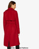 Dina Lapel Collar Duster Coat With Belt - My Store