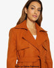 Dina Lapel Collar Duster Coat With Belt - My Store