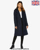 Dina Lapel Collar Duster Coat With Belt - My Store