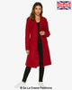 Dina Lapel Collar Duster Coat With Belt - My Store