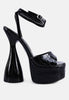 Drop Dead Patent Croc Ultra High Platform Sandals - My Store