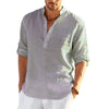 Men's Linen Long Sleeve Shirt - My Store