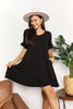 Double Take V-Neck Flounce Sleeve Tiered Dress - My Store