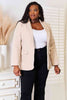 Double Take Shawl Collar Long Sleeve Blazer - My Store