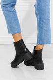 MMShoes What It Takes Lug Sole Chelsea Boots in Black - My Store