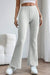 Basic Bae Full Size Ribbed High Waist Flare Pants - My Store