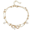 Infinity Pendent Pearl Anklet - My Store